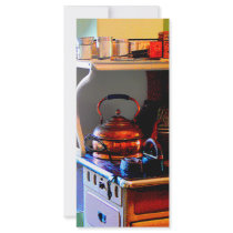 Copper Tea Kettle on Stove
