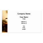 Copper Tea Kettle on Windowsill Business Card Templates