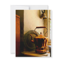 Copper Tea Kettle on Windowsill