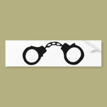cops handcuffs bumper stickers