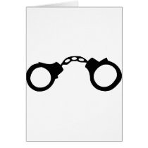 cops handcuffs greeting cards