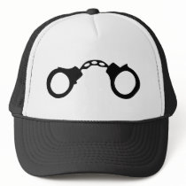 cops handcuffs mesh hats