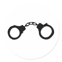 cops handcuffs sticker