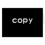Copy and Paste T-shirts Card