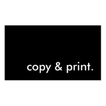 copy and print. business card template