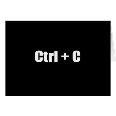 Copy - CTRL + C by Shirtuosity