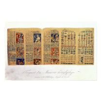 Copy of a fragment of the Dresden Codex posters