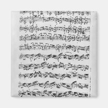 Copy of 'Partita in D Minor for Violin' Refrigerator Magnet