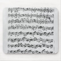 Copy of 'Partita in D Minor for Violin' Mouse Pads