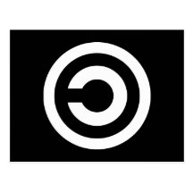 Copyleft - information wants to be free postcard