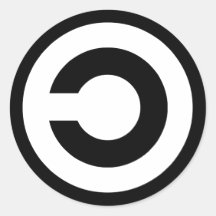Copyleft - information wants to be free sticker