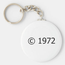 Copyright 1972 key chains