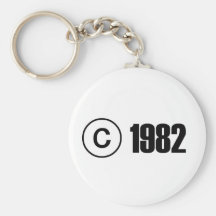 Copyright 1982 keychains