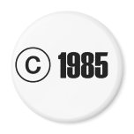 Copyright 1985 refrigerator magnet