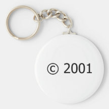 Copyright 2001 key chain