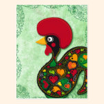 Coq typique de Barcelos cartes postales
