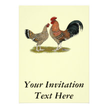 Coqs nains de Tournaisis Cartons D'invitation