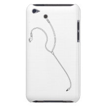 Coque-Compagnon de contact d'iPod d'écouteurs à pe Coques Barely There iPod