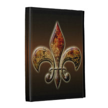 Coque ipad de Grunge Fluer de Lis