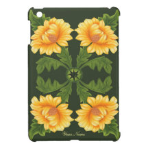 Coque ipad de motif de dahlia