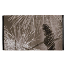 Coque ipad doux de cône de pin