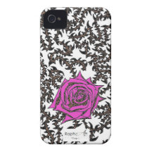 Coque Iphone4/4S Rose Piquante Coques iPhone 4