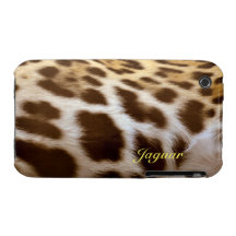 Coque iphone de faune de grand chat de fourrure de étuis iPhone 3