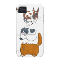 Coque iphone de minous de cataire étui vibe iPhone 4