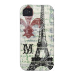 Coque iphone français vintage de Tour Eiffel Coques iPhone 4/4S
