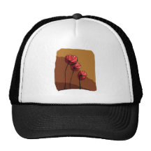 coquelicot casquette de camionneur