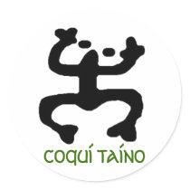 Coqui Taino Stikers Round Sticker