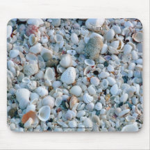 Coquilles, plage de Fort Myers, la Floride Tapis De Souris
