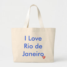 Coração-icone, I Love Rio de Janeiro Bolsas De Lona