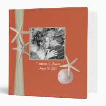 Coral Beach Starfish and Photos 3 Ring Binder