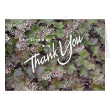 Coral BellsThank You Blank Note Card