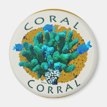 coral corral + fish (healthy oceans) magnets