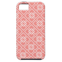 Coral Diamond Geometric Pattern iPhone 5 Case