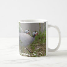 Coral & Lavender Guineas on a morning... Mugs