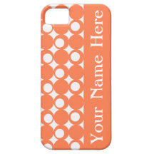 Coral Mod Ball Design with name iPhone 5 Case