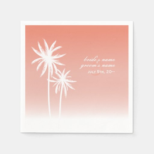Coral Luncheon Napkins, 20ct