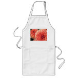Coral Orange Dahlia aprons