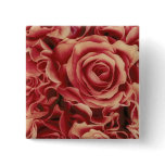 Coral Reds Roses Bouquet, floral, template Button