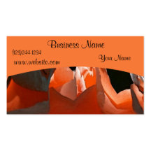 Coral Rose Abstract Business Cards