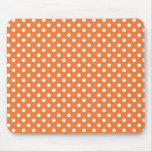 Coral Rose Medium Polka Dot Mousepad