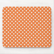 Coral Rose Medium Polka Dot Mousepad mousepads