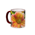 Coral Salpiglossis Sinuata Flower Mug
