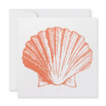 Coral Sea Shell Luau Reception Invitation