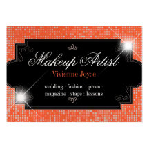 Coral Sparkle & Shine : Business Cards