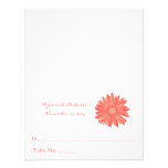 Coral Swirl Tree on Eggplant Wedding Place Card Personalized Invitations