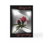 CoralAzalea buds on blk-customize any occasion Card